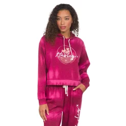 Juniors' Hurley Cropped Boyfriend Hoodie