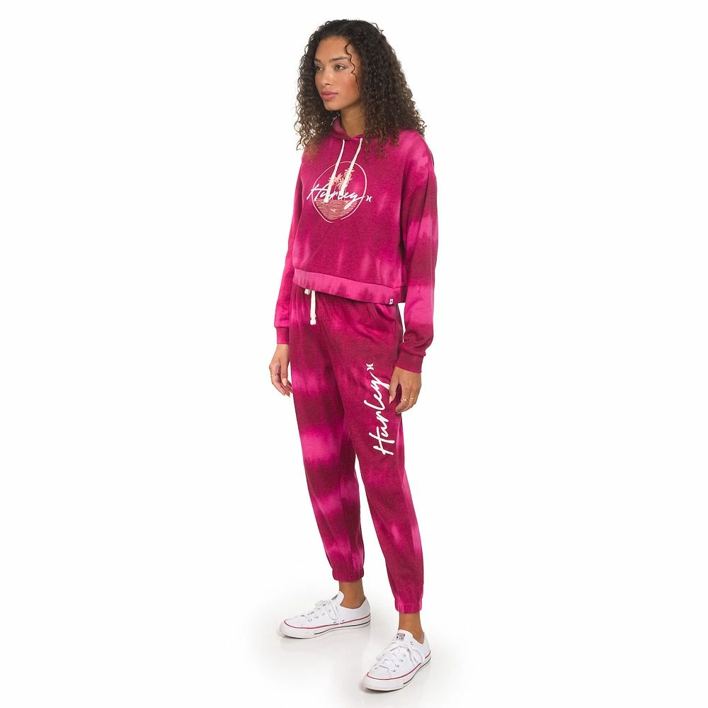 Juniors' Hurley Cropped Boyfriend Hoodie - Image 4