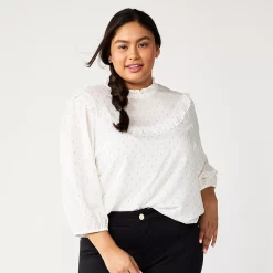 Plus Size DRAPER JAMES RSVP™ Clip Dot Top