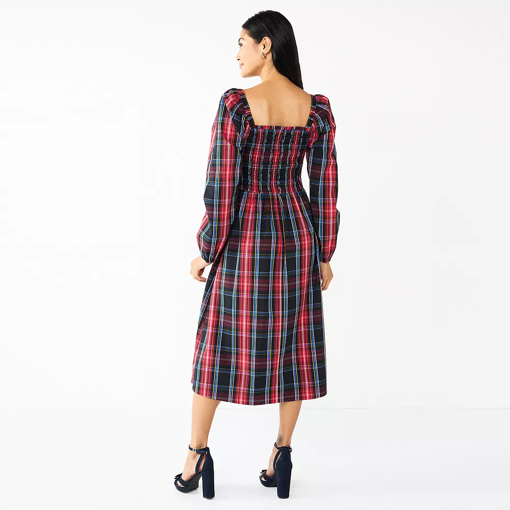 Women's DRAPER JAMES RSVP⢠Smocked Tiered Midi Dress - Image 2