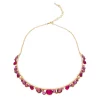 Napier Gold Tone Berry Frontal Necklace