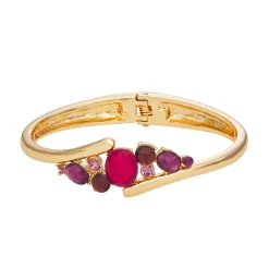Napier Gold Tone Berry Hinge Bracelet