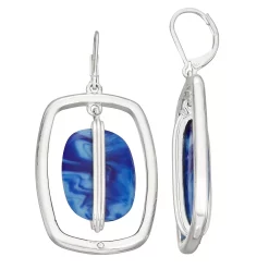 Napier Silver Tone Orbital Earrings